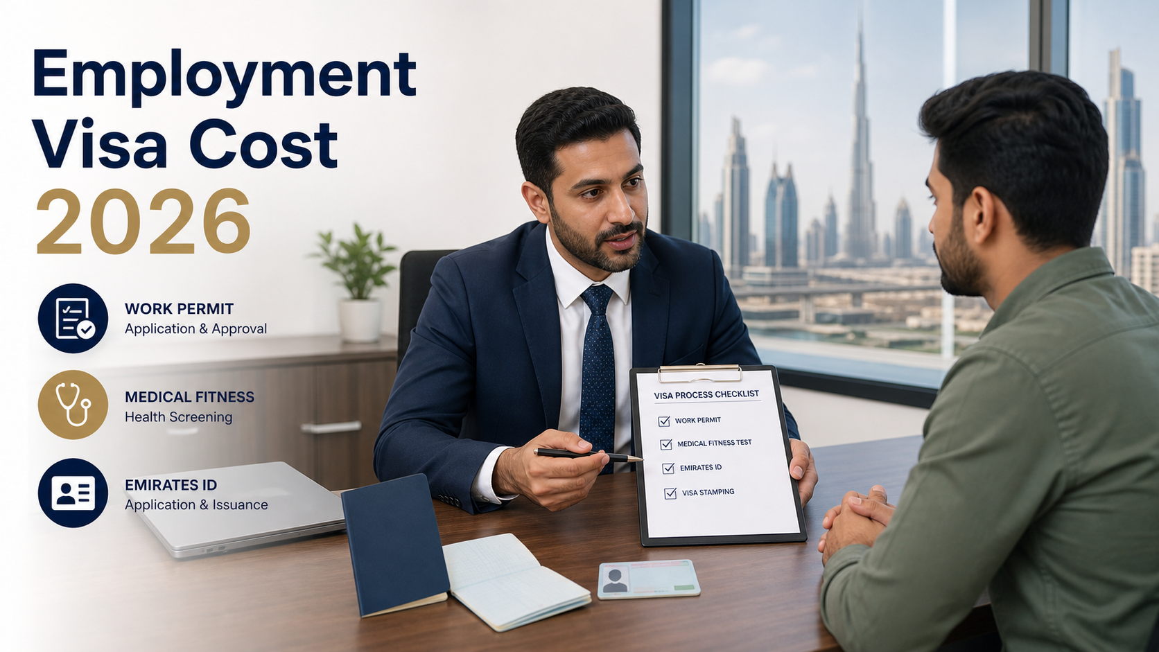 UAE Employment Visa Cost 2026 official fee breakdown